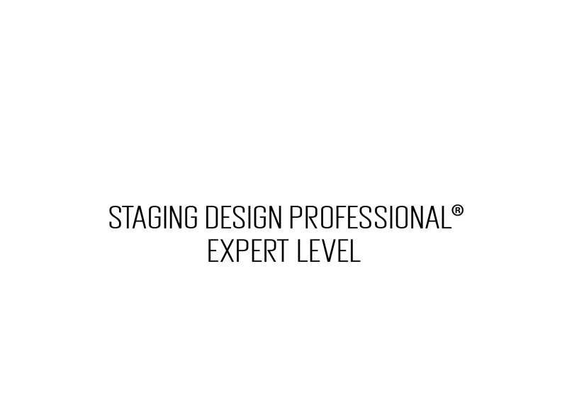 Staging Design Professional, Expert Level